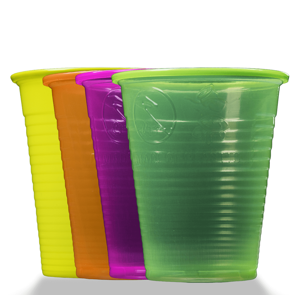 Mundspülbecher Tutti Frutti, 800 Stück, ca. 180 ml, diverse Farben Mundspülbecher Tutti Frutti, 800 Stück, ca. 180 ml, diverse Farben