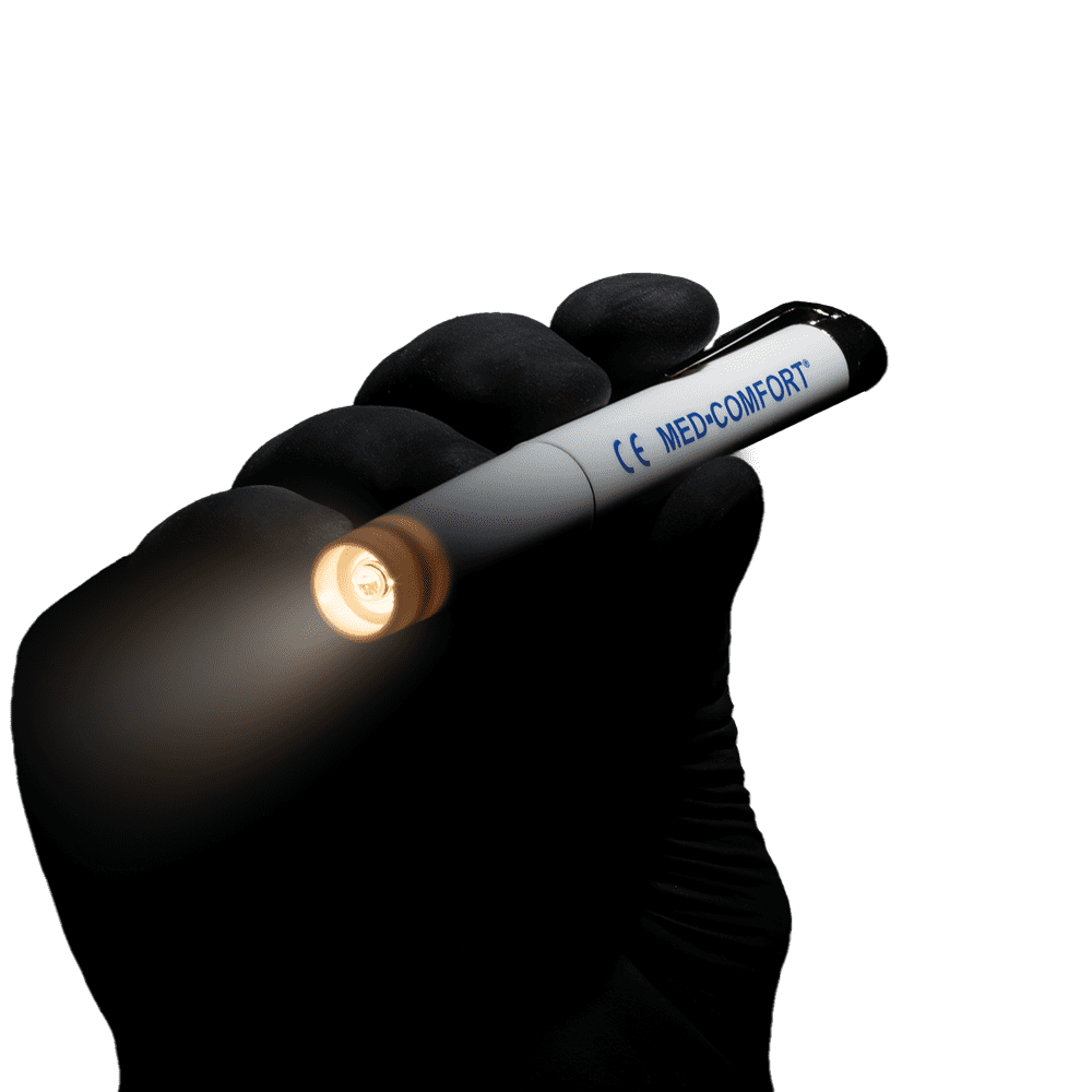 Diagnostikleuchte, Farbe weiß, mit Langzeitbatterien, Med-Comfort