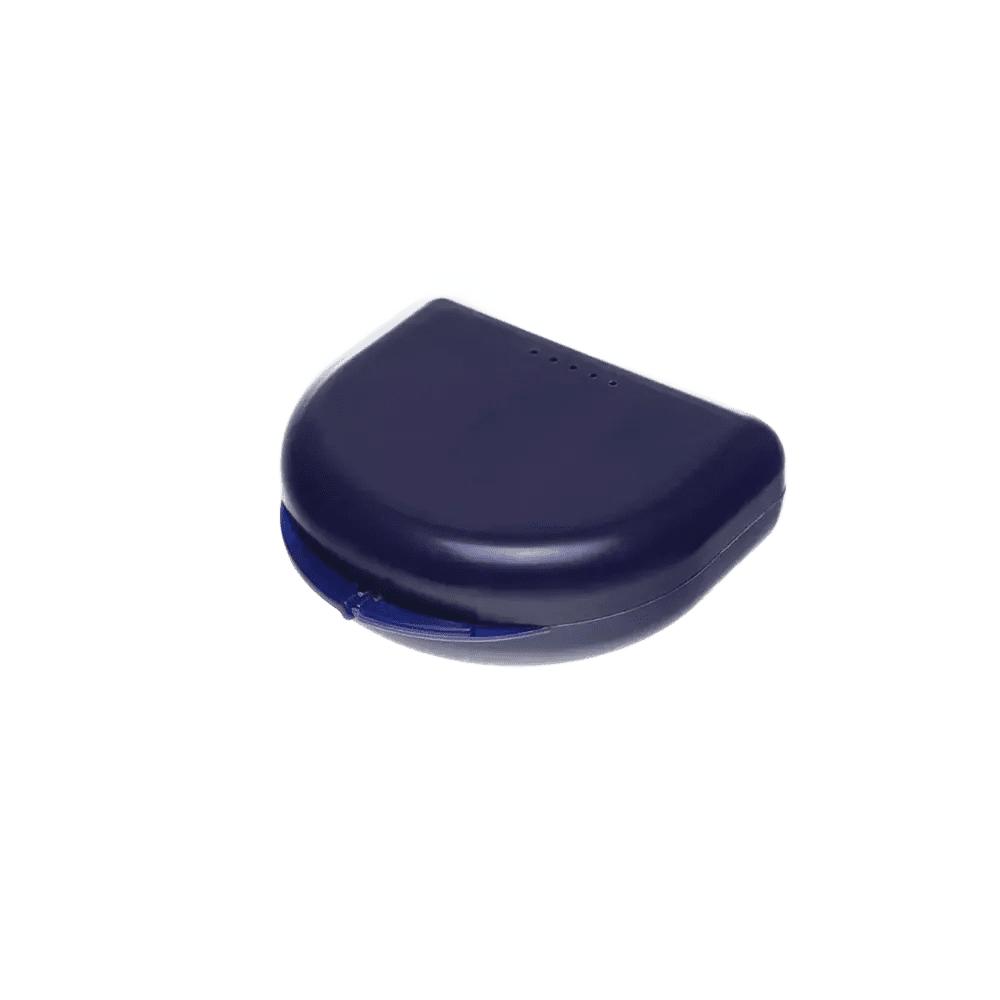 PP Caja de férulas dentales para adultos, 65 x 58 x 20 cm, color azul oscuro, polipropileno: comprar una caja de férulas estable y robusta para guardar férulas dentales y protectorses de mordida como suministros dentales.