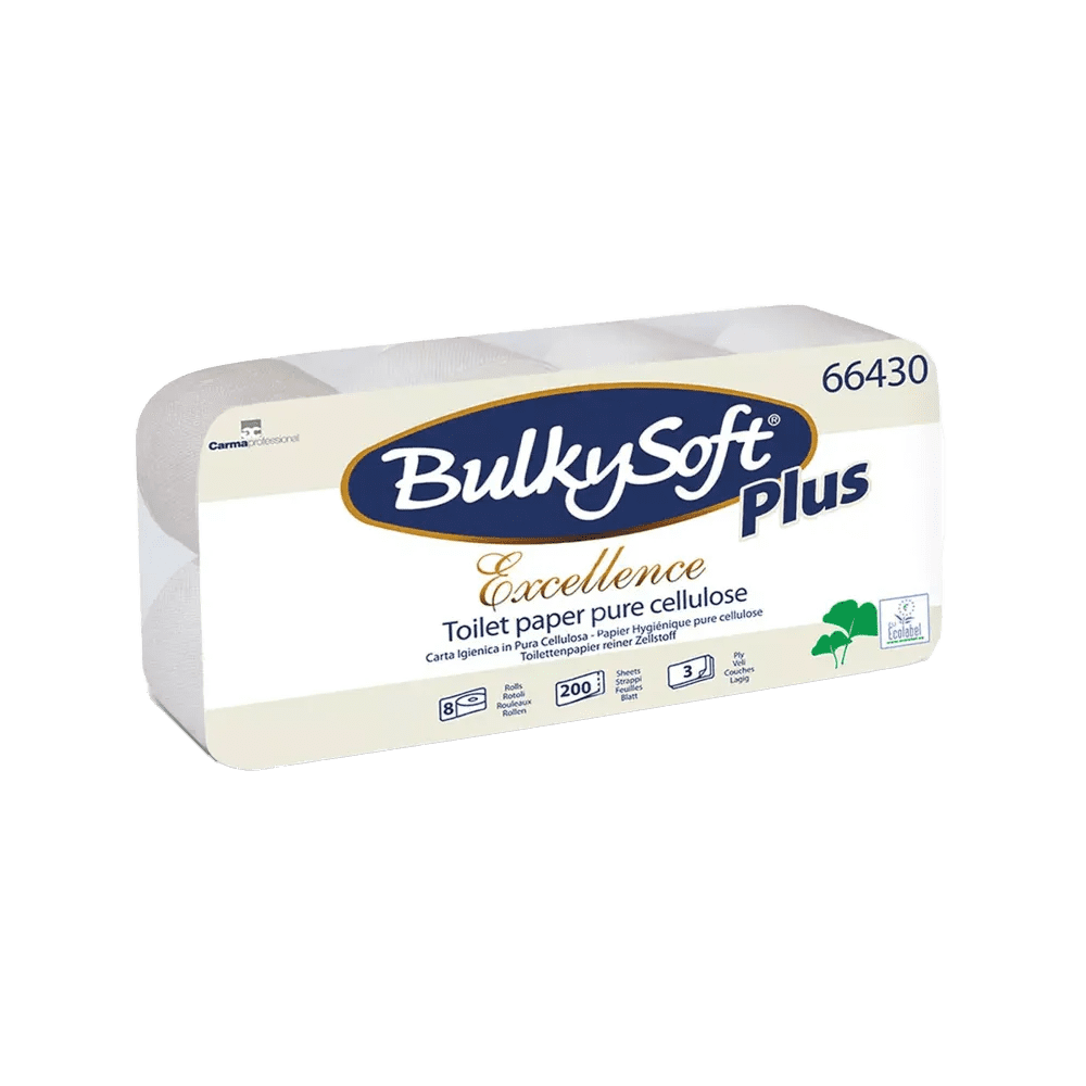 Toilettenpapier Excellence, 3-lagig, 96 Rollen, BulkySoft: 3-lagiges Toilettenpapier als Großpackung kaufen.