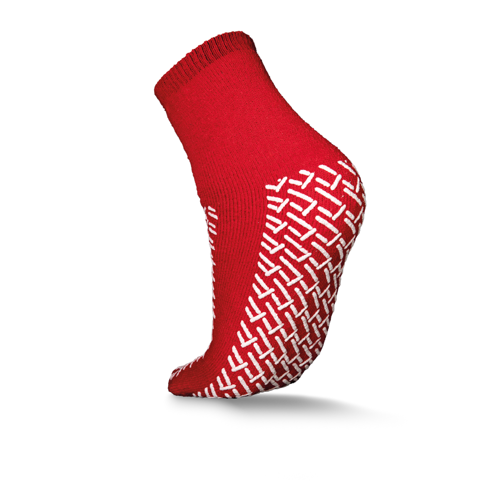 ECO-PLUS Antirutsch-Socken, Größe Universal, rot