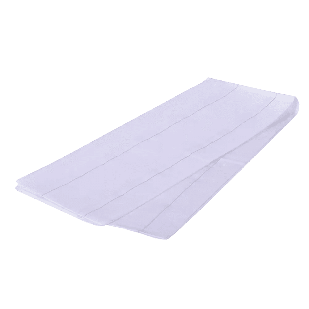 Tissue, PE Sábana de protección de camilla, blanca, azul, 75 x 210 cm: comprar una sábana de protección hecha de tissue con revestimiento de polietileno para proteger la camilla.