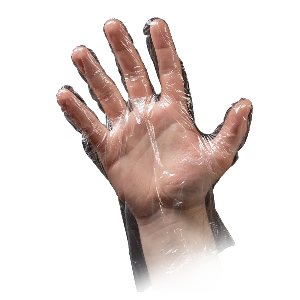 PE Glove, transparent, size S (women), hammered, Med-Comfort: buy PE Disposable gloves.