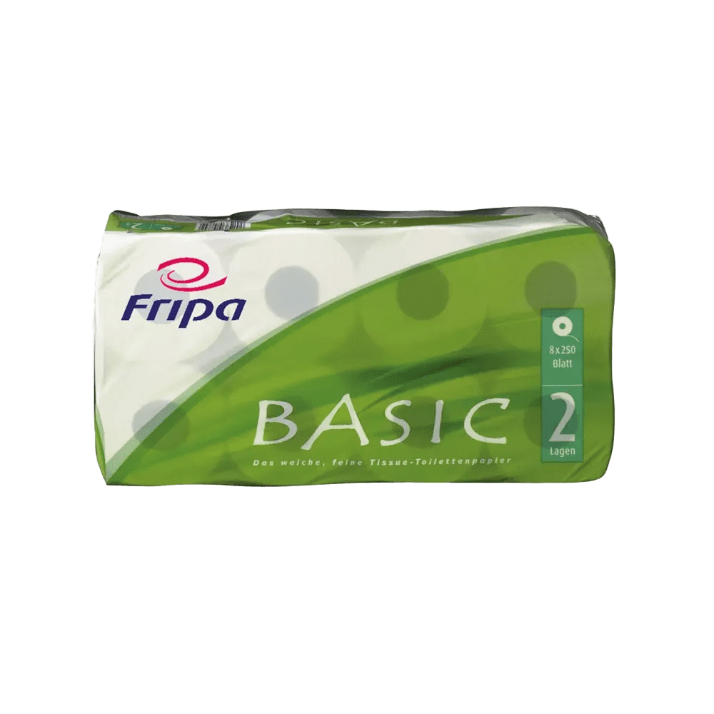 Toilettenpapier, 2-lagig, 64 Rollen, Basic: 2-lagiges Toilettenpapier als Großpackung kaufen.