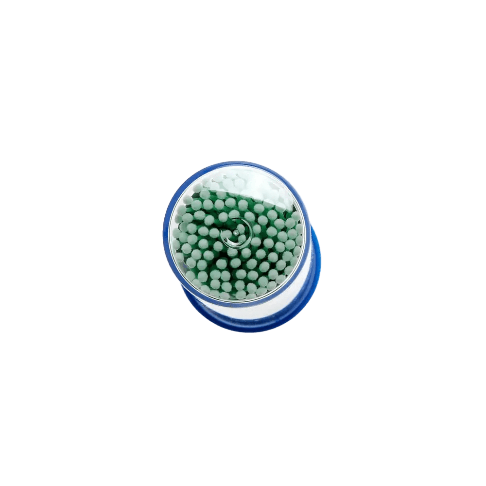 Microaplicadores desechables, 10cm, verde, regular, plástico, nylon, Med-Comfort: comprar microaplicadores a prueba de ácidos, sin pelusa y flexibles para aplicar pastas, líquidos de uso dental.