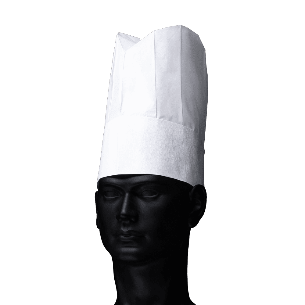 Gorro de cocinero desechable, ovalado, papel, French Classic: comprar gorro de cocinero como protección desechable para la cabeza.