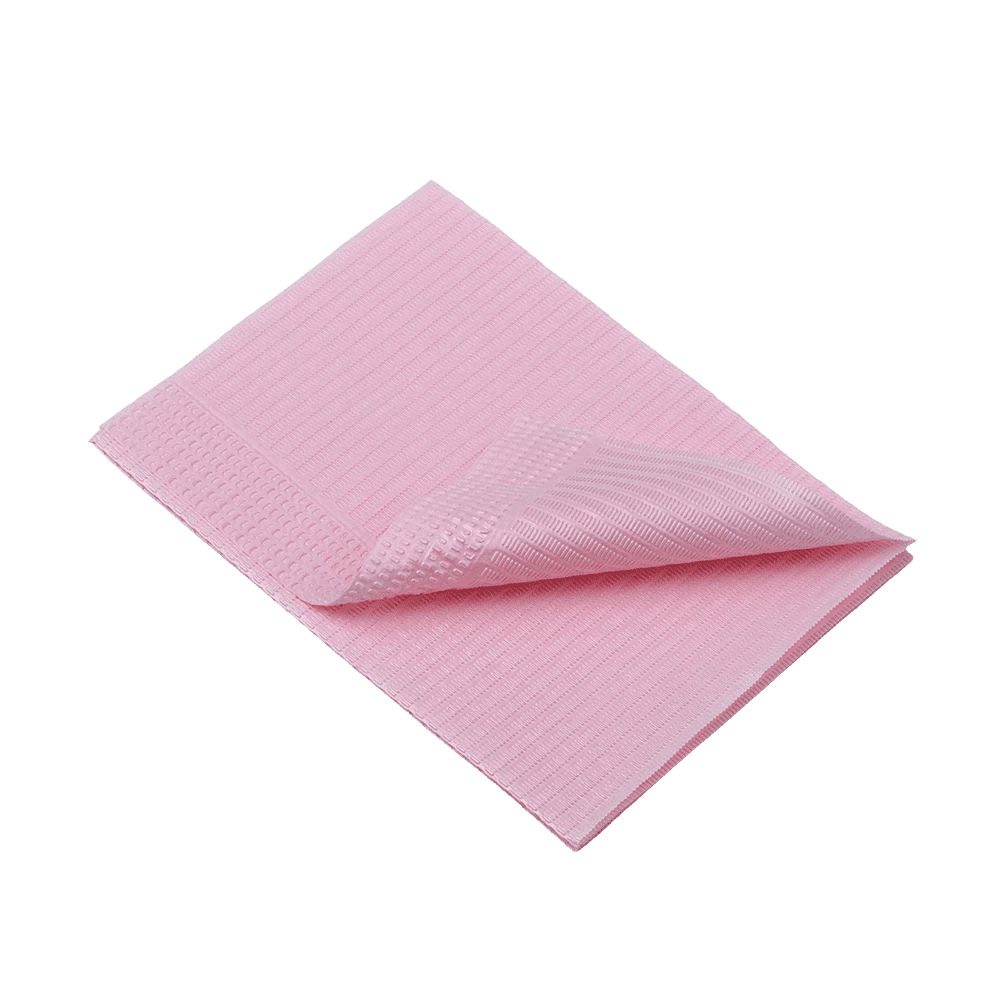 Dental Einweg Patientenservietten, 33 x 45 cm, Farbe rosa: 1- oder 2-lagige Dentalservietten für den Einsatz bei Zahnbehandlungen als Praxisbedarf kaufen.