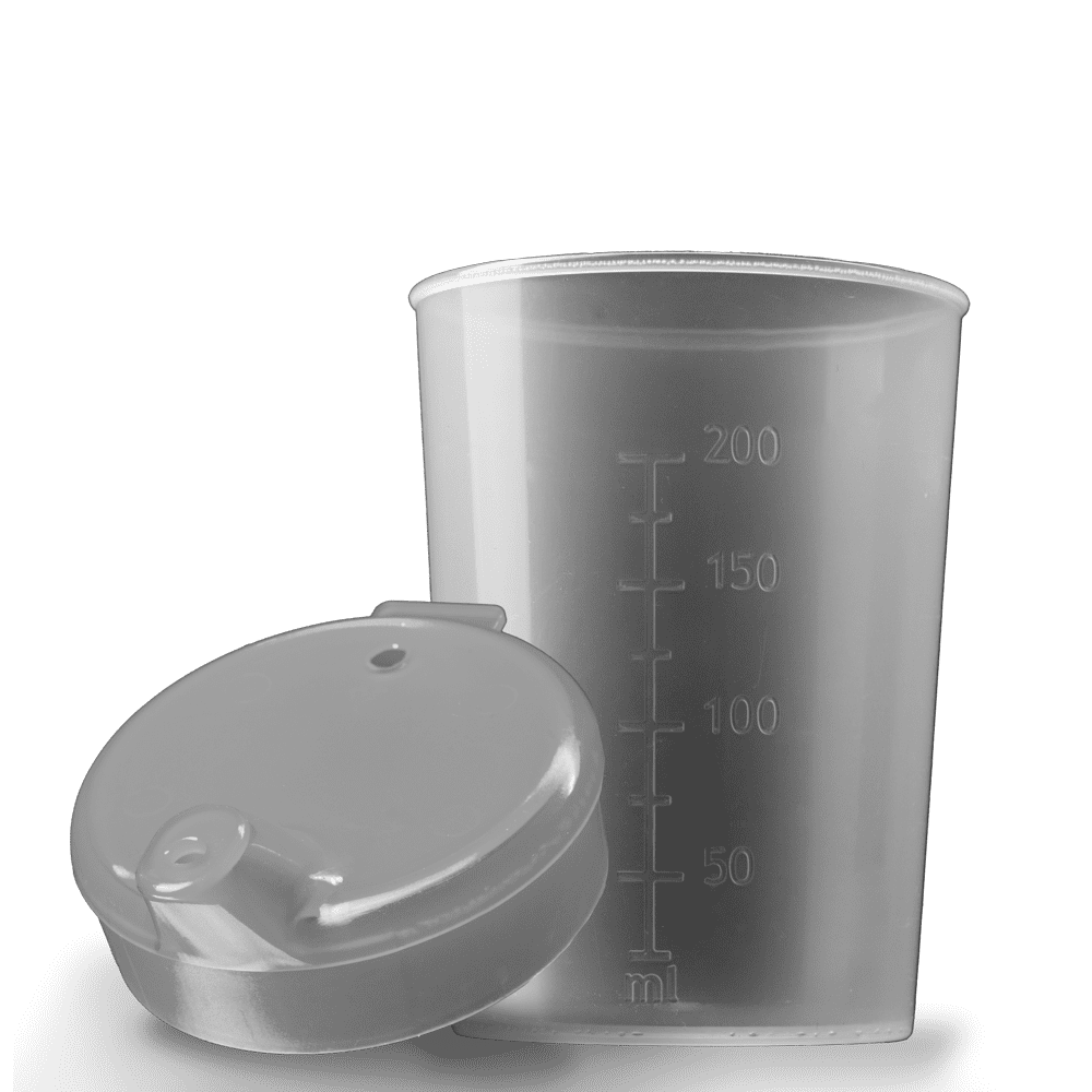 Taza de pico de PP superior e inferior SET, transparente, 50 x 250 ml: comprar juego de polipropileno para 50 vasos sippy.