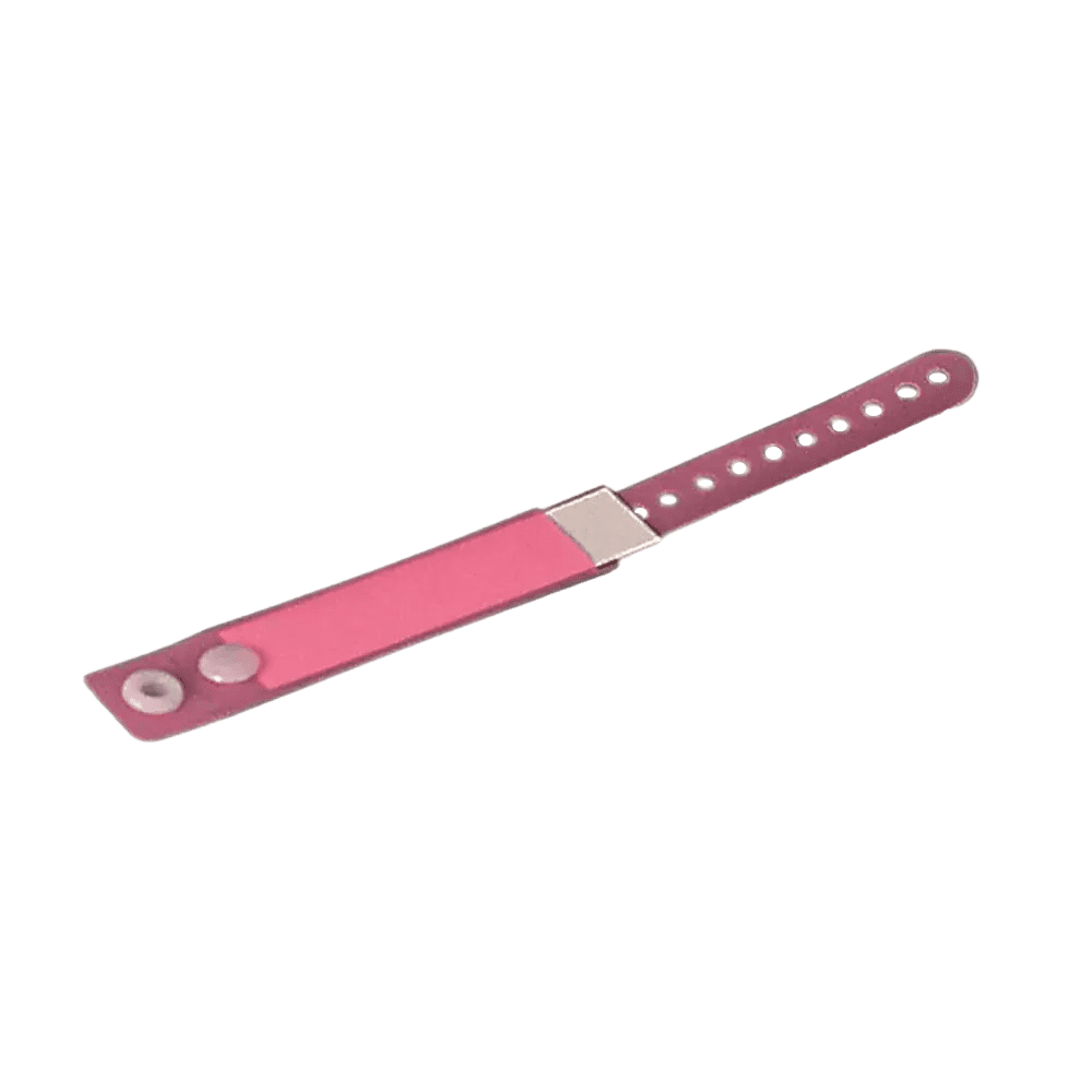 PVC Kinder Patientenarmband, Farbe rosa, 162 x 18 mm