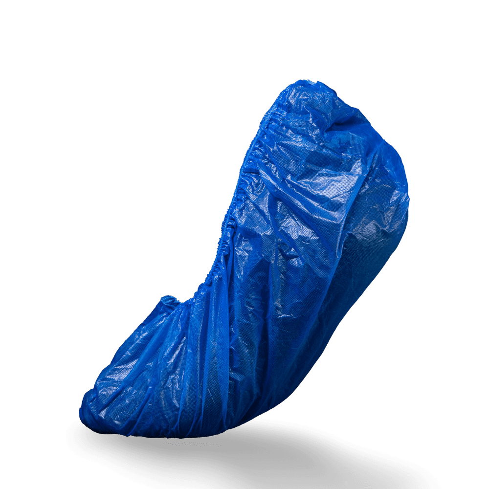 PE Einmal Überziehschuhe, 15 x 42 cm, blau, Polyethylen, Eco-Plus: Einweg Überschuhe mit eingefasstem Latexgummi als hygienische Schutzüberschuhe kaufen. PE Einmal Überziehschuhe, 15 x 42 cm, blau, Polyethylen, Eco-Plus: Einweg Überschuhe mit eingefasstem Latexgummi als hygienische Schutzüberschuhe kaufen.