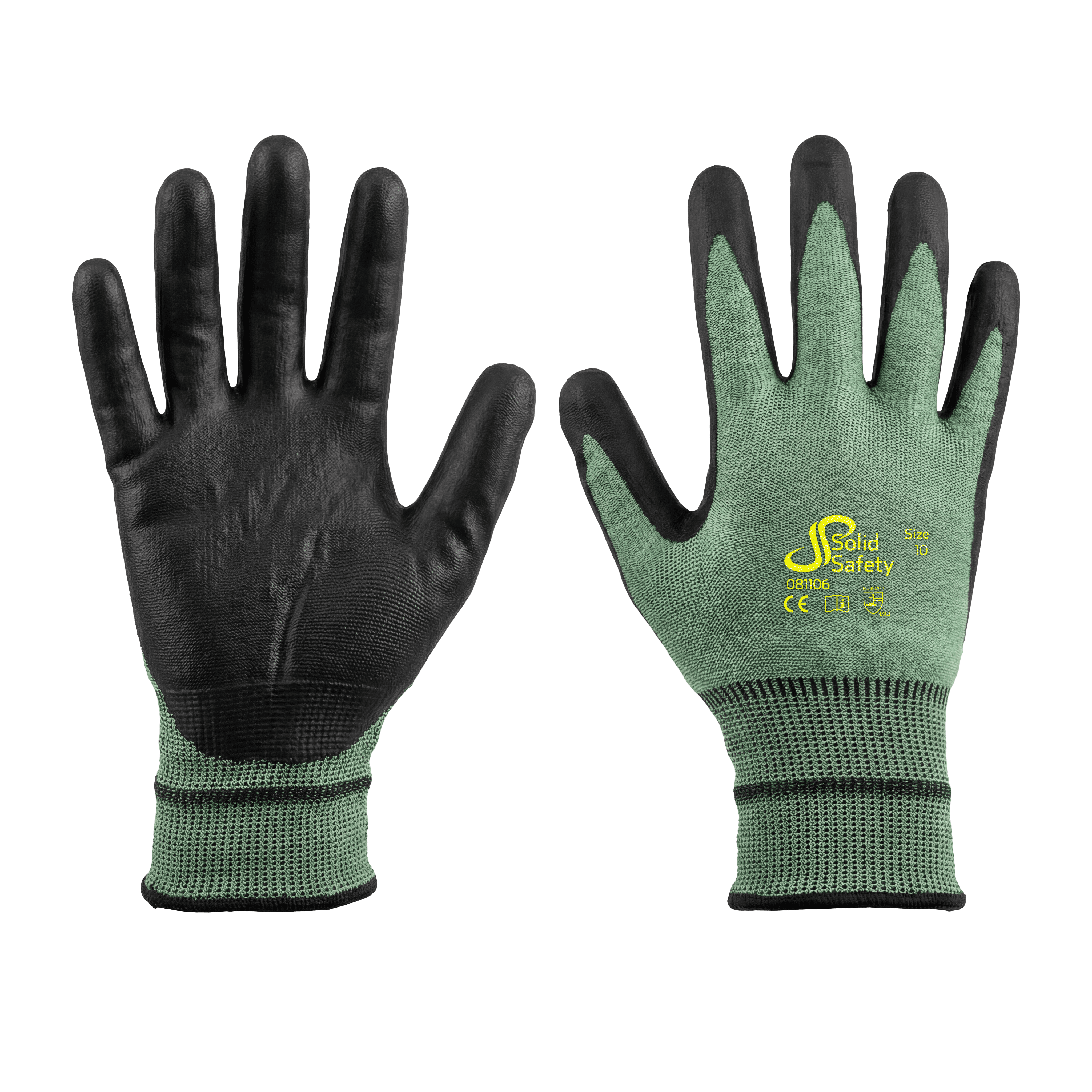 Schnittschutzhandschuh, Größe 11, grün, SolidSafety Cut Extreme