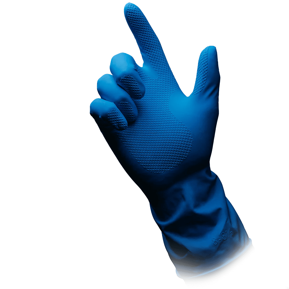 Household gloves latex, blue, size S, powderfree, Clean-Comfort: buy latex gloves as cleaning gloves. Household gloves latex, blue, size S, powderfree, Clean-Comfort: buy latex gloves as cleaning gloves.