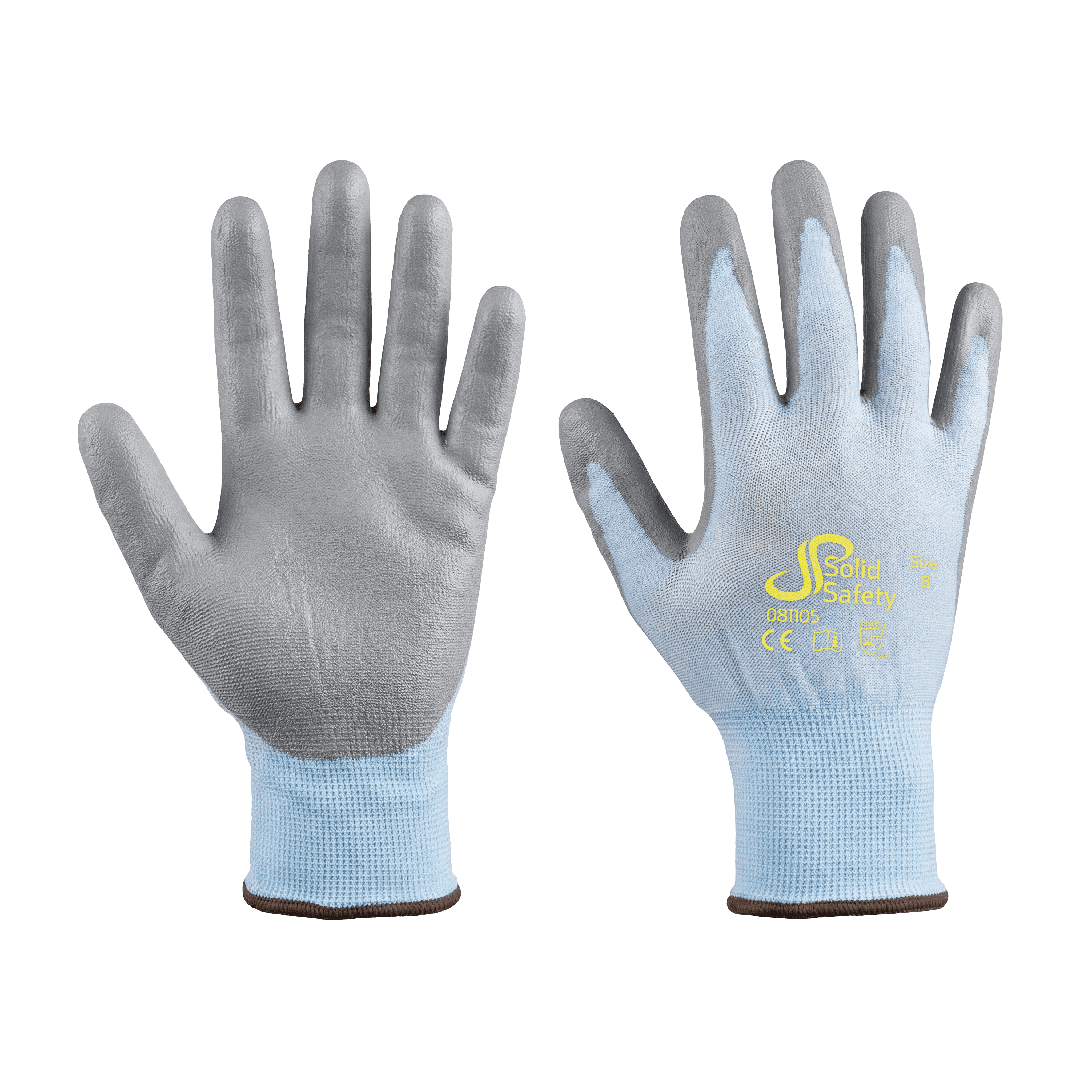 Schnittschutzhandschuh, Größe 11, grau, SolidSafety Cut Light