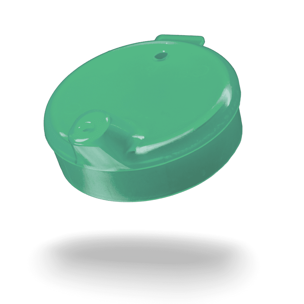 PP Beak cup top, green, 4x4 mm for 250 ml: buy polypropylene top for sippy cup as patient supplies.