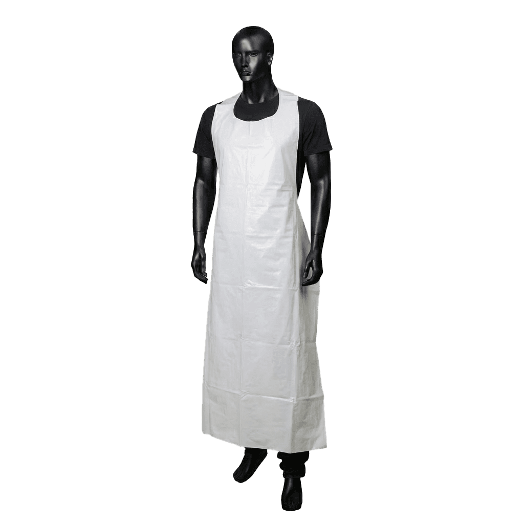 Einwegschürzen, weiß, glatte Oberfläche, 80 x 160cm, Polyethylen, geblockt, Med-Comfort