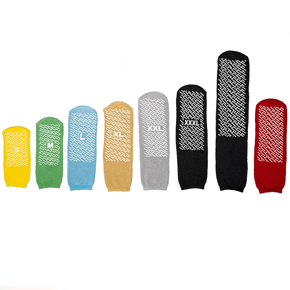 Anti-slip socks, size Universal, red, Med-Comfort: buy comfortable anti-slip disposable socks for wards and patients.
