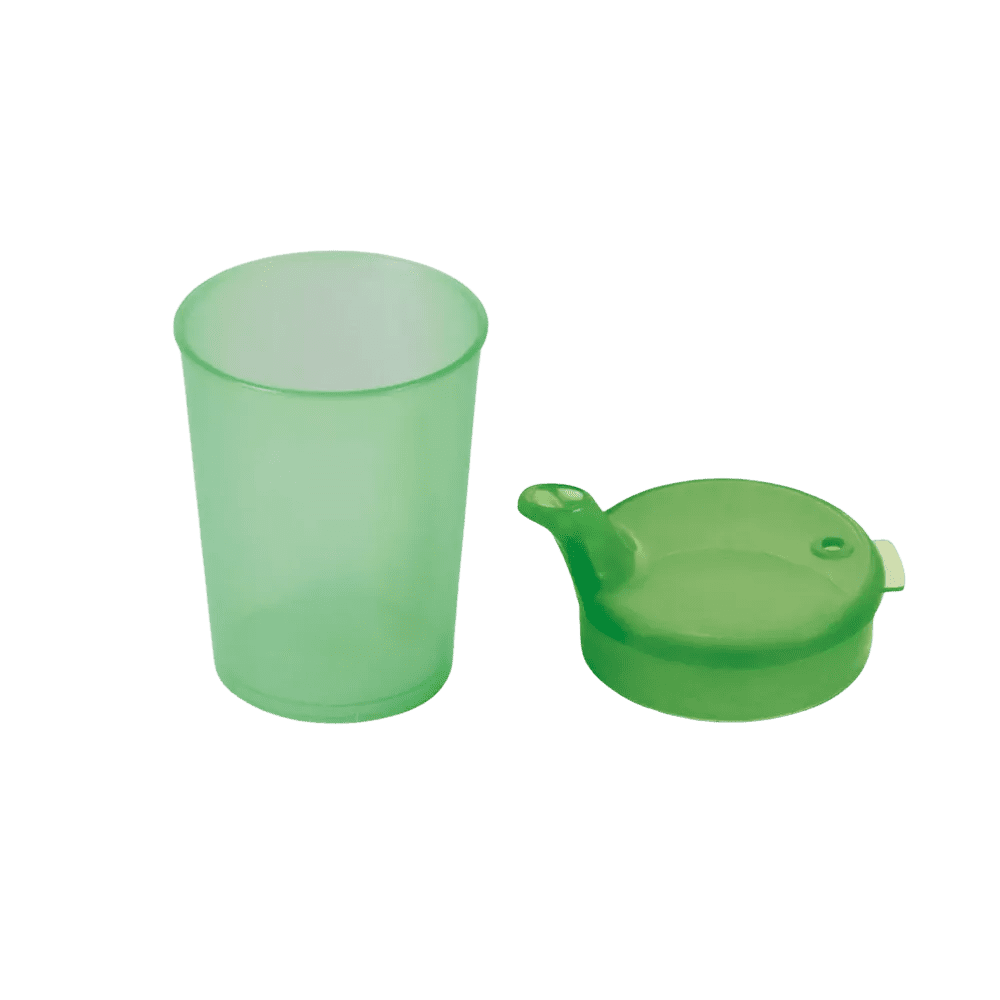 PP Schnabelbecher Oberteil und Unterteil SET, grün, 50 x 250 ml