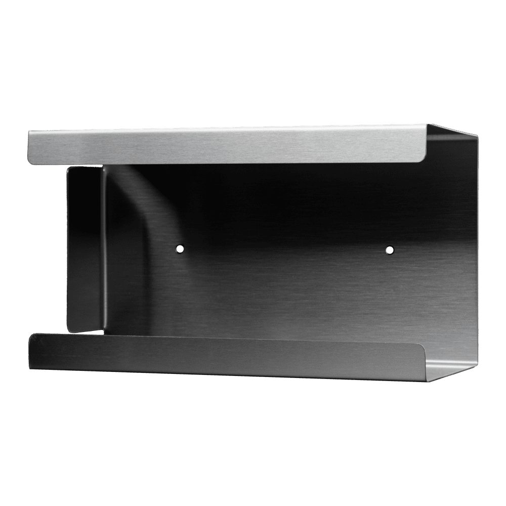 Disposable glove dispenser, glove holder, 250 x 130 x 75 mm, stainless steel Disposable glove dispenser, glove holder, 250 x 130 x 75 mm, stainless steel