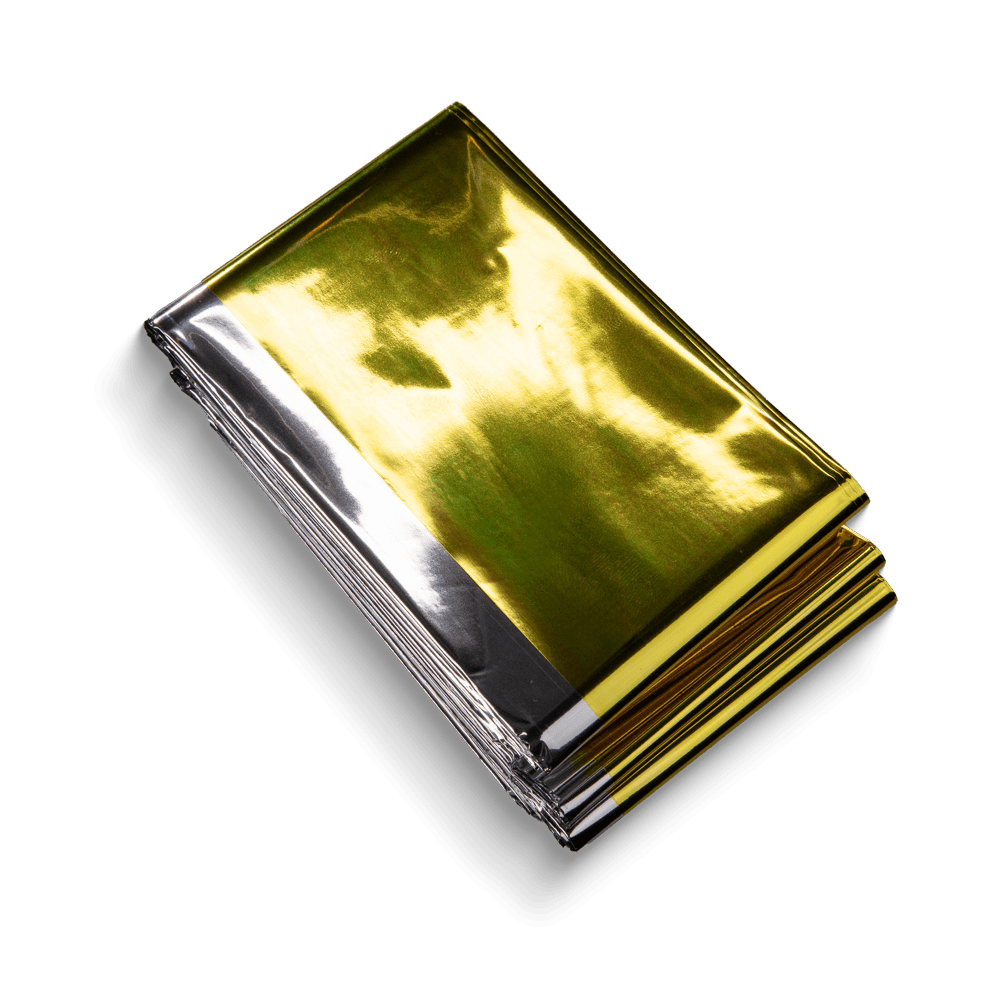 Manta de rescate, color plata, oro, 210x160cm, Med-Comfort