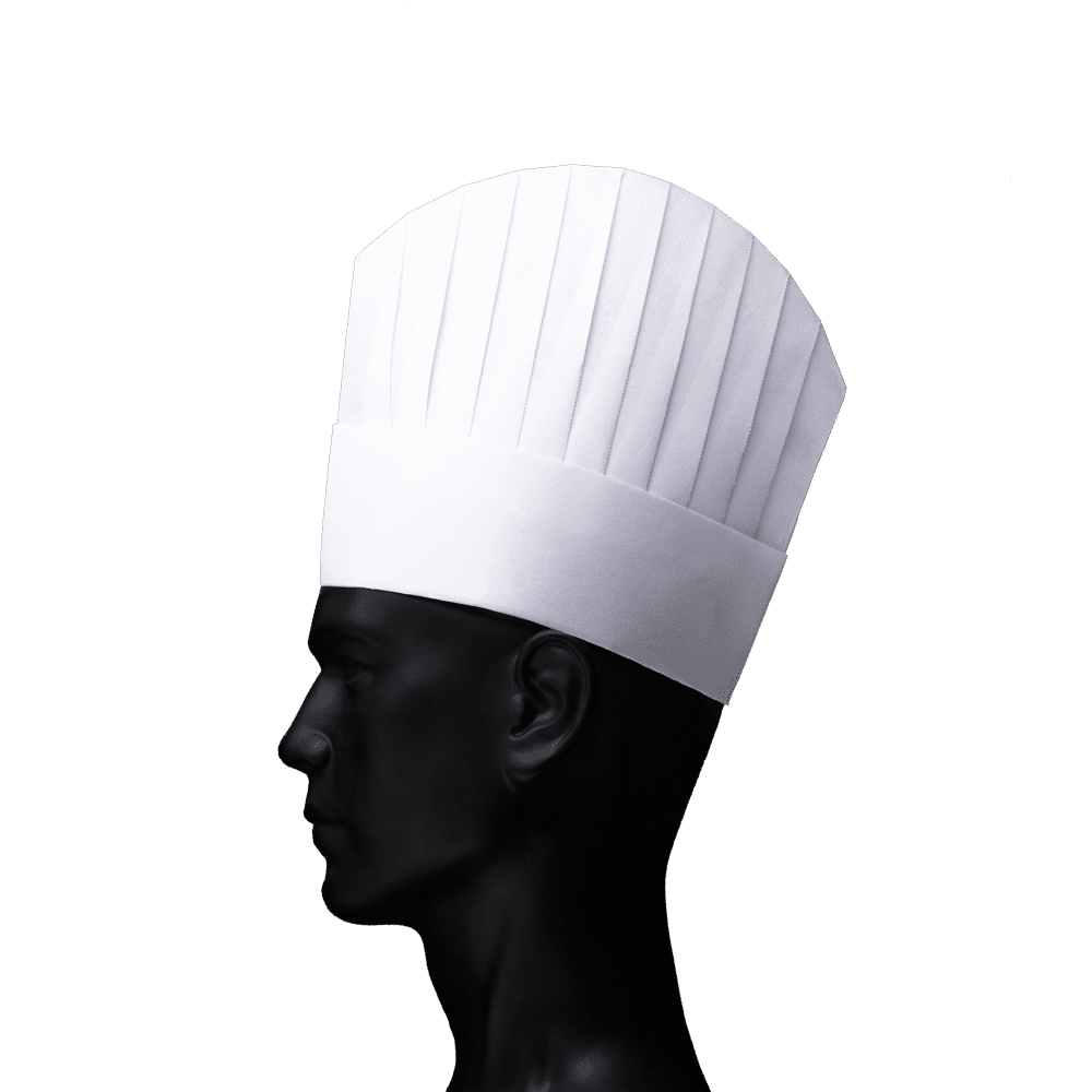 Gorro de cocinero, viscosa, French Style: comprar el gorro de cocinero como protección desechable para la cabeza.