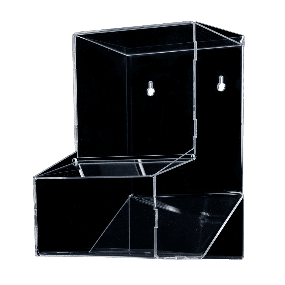 Dispensador universal, 172 x 270 x 190 mm, transparente, acrílico Dispensador universal, 172 x 270 x 190 mm, transparente, acrílico